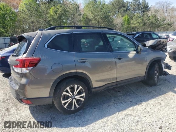 2020 Subaru Forester Limited with VIN JF2SKAUC1LH597065, listed as a Copart auction lot 50961745 with 45,931 mi miles and Clean Title. Bid and sale history available at carsss.com. Image 3.