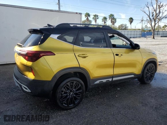 2022 Kia Seltos Nightfall with VIN KNDEUCA20N7241650, listed as a Copart auction lot 87296294 with 48,740 mi miles and Non Repairable. Bid and sale history available at carsss.com. Image 3.