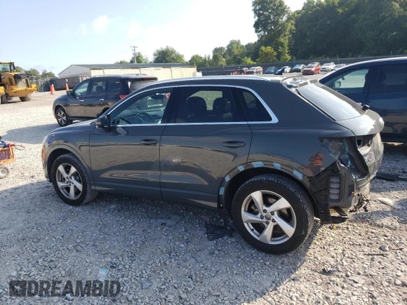 2019 Audi Q3 with VIN WA1BEDF33K1085331, listed as a Copart auction lot 64170625 with 70,209 mi miles and Salvage title. Bid and sale history available at DreamBid. Image 2.