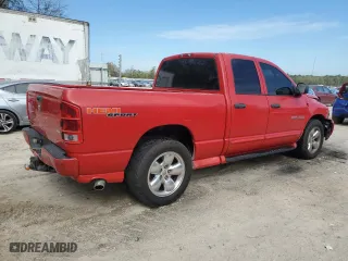 2005 Dodge Ram 1500 SLT with VIN 1D7HA18DX5J517925, listed as a Copart auction lot 50569575 with 184,431 mi miles and Salvage Title. Bid and sale history available at carsss.com. Image 3.