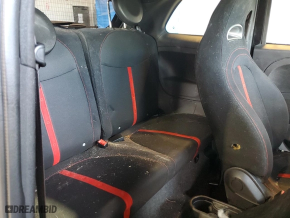 2015 FIAT 500 Abarth with VIN 3C3CFFFHXFT513994, listed as a Copart auction lot 82547154 with 67,923 mi miles and Salvage Title. Bid and sale history available at carsss.com. Image 11.