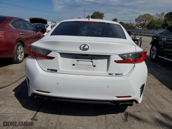 2017 Lexus RC with VIN JTHHE5BC2H5015606, listed as a Copart auction lot 71887214 with 54,554 mi miles and Salvage Title. Bid and sale history available at carsss.com. Image 6.