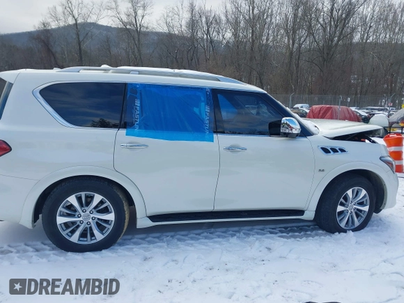2017 Infiniti QX80 with VIN JN8AZ2NEXH9157279, listed as a IAAI auction lot 41286158 with Not Provided miles and . Bid and sale history available at carsss.com. Image 13.