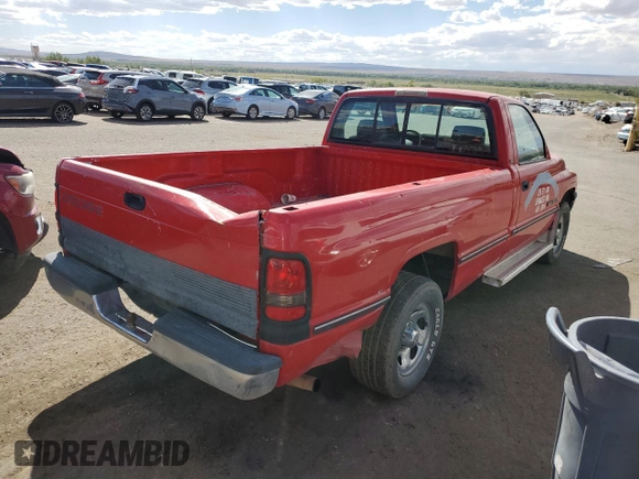 1997 Dodge 1500 z VIN 1B7HC16Y3VS118908, wystawiony jako Copart lot #72258754 z przebiegiem 154 070 mil mil oraz Czysty tytuł • Clean title. Historia ofert i sprzedaży dostępna na DreamBid. Obrazek 3.
