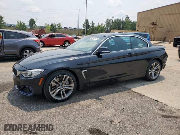 2015 BMW 4 Series 435i with VIN WBA3T3C53F5A40517, listed as a Copart auction lot 58792675 with 77,933 mi miles and Salvage title. Bid and sale history available at DreamBid. Image 1.