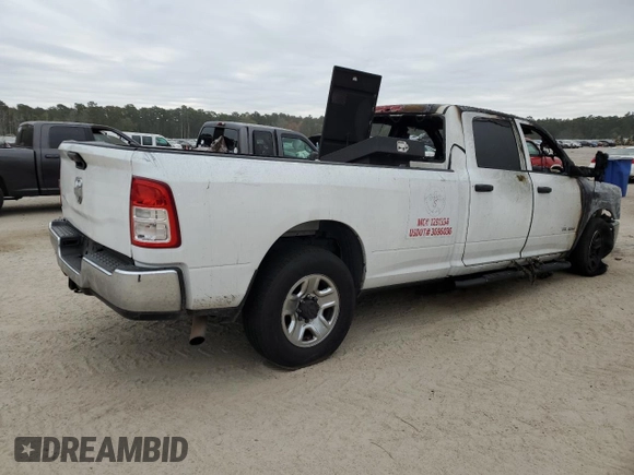 2021 Ram 2500 Tradesman with VIN 3C6UR4HJ3MG651918, listed as a Copart auction lot 77608994 with 0 mi miles and Salvage Title. Bid and sale history available at carsss.com. Image 3.