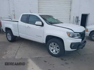 2022 Chevrolet Colorado 2WD LT with VIN 1GCHSCEA2N1117936, listed as a IAAI auction lot 41922876 with 34,537 mi miles. Bid and sale history available at carsss.com. Image 1.