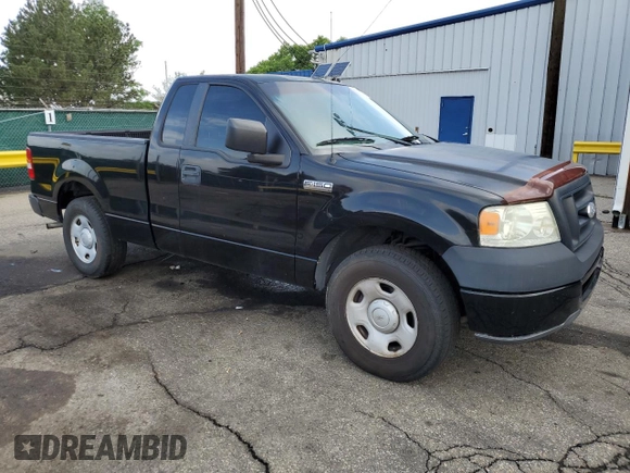 2007 Ford F-150 XL with VIN 1FTRF12297KD65656, listed as a Copart auction lot 59764355 with 97,702 mi miles and Salvage title. Bid and sale history available at DreamBid. Image 4.