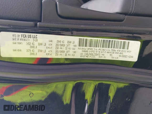 2020 Jeep Grand Cherokee Laredo E with VIN 1C4RJFAG9LC335473, listed as a IAAI auction lot 42366691 with 95,805 mi miles and . Bid and sale history available at DreamBid. Image 9.