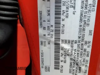 2016 Ford Focus SE z VIN 1FADP3F26GL363912, wystawiony jako Copart lot #54059175 z przebiegiem 166 827 mil mil oraz Szkoda całkowita • Salvage title. Historia ofert i sprzedaży dostępna na DreamBid. Obrazek 12.