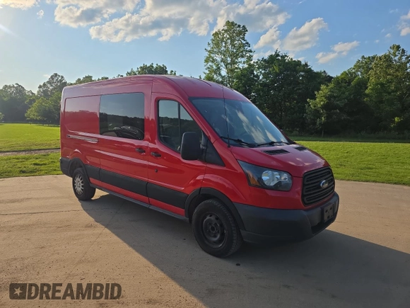 2016 Ford Transit with VIN 1FTBW2CVXGKA35556, listed as a Copart auction lot 59636465 with 157,245 mi miles and Clean title. Bid and sale history available at DreamBid. Image 1.