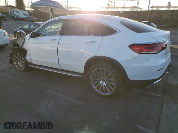 2021 Mercedes-Benz GLC with VIN W1N0J8EBXMF905170, listed as a Copart auction lot 86609244 with 46,880 mi miles and Salvage Title. Bid and sale history available at carsss.com. Image 2.