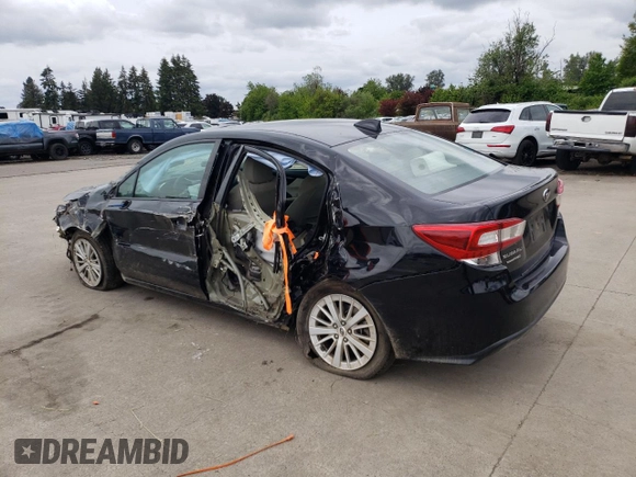2018 Subaru Impreza Premium with VIN 4S3GKAD66J3605850, listed as a Copart auction lot 57211015 with Not provided miles and Salvage title. Bid and sale history available at DreamBid. Image 2.