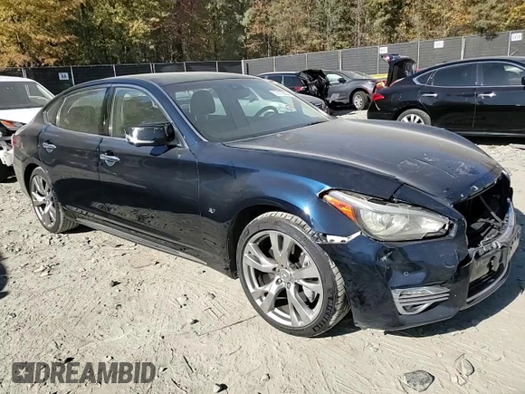 2018 Infiniti Q70 Luxe with VIN JN1BY1PR6JM370328, listed as a Copart auction lot 77170614 with 118,732 mi miles and Salvage title. Bid and sale history available at DreamBid. Image 11.