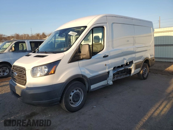 2017 Ford Transit with VIN 1FTYR2CM9HKA70549, listed as a Copart auction lot 47499355 with 82,738 mi miles and Salvage title. Bid and sale history available at DreamBid. Image 1.