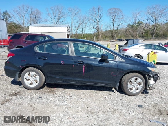 2015 Honda Civic Sedan LX with VIN 19XFB2E57FE061088, listed as a IAAI auction lot 41815595 with 157,248 mi miles. Bid and sale history available at carsss.com. Image 14.