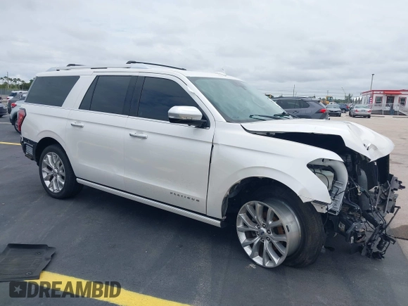 2019 Ford Expedition Max Platinum with VIN 1FMJK1LT3KEA56753, listed as a IAAI auction lot 42247331 with 73,909 mi miles and . Bid and sale history available at DreamBid. Image 1.