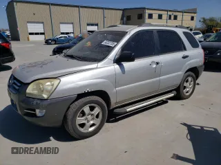 2008 Kia Sportage LX with VIN KNDJF724087540673, listed as a Copart auction lot 50232705 with 242,921 mi miles and Clean Title. Bid and sale history available at carsss.com. Image 1.