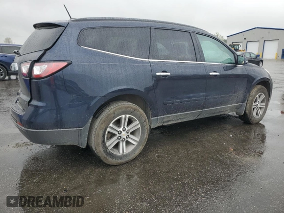 2017 Chevrolet Traverse LT with VIN 1GNKRHKD3HJ143938, listed as a Copart auction lot 51129285 with 92,187 mi miles and Salvage Title. Bid and sale history available at DreamBid. Image 3.