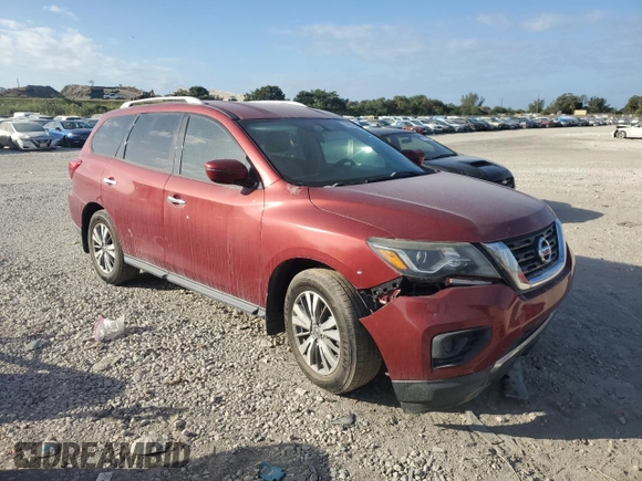 2017 Nissan Pathfinder SL z VIN 5N1DR2MN1HC621309, wystawiony jako Copart lot #84551034 z przebiegiem 97 811 mil mil oraz Szkoda całkowita • Salvage title. Historia ofert i sprzedaży dostępna na DreamBid. Obrazek 4.