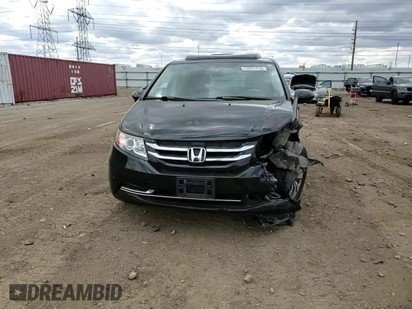 2015 Honda Odyssey EX-L with VIN 5FNRL5H61FB116578, listed as a Copart auction lot 53251415 with 148,497 mi miles and Salvage Title. Bid and sale history available at DreamBid. Image 12.