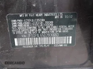 2013 Subaru Impreza Special Sports Premium с VIN JF1GPAL65D2806660, выставлен на аукционе IAAI как лот 42279842 с пробегом 114 869 миль миль и . История ставок и продаж доступна на DreamBid. Изображение 9.