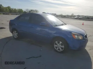 2010 Kia Rio LX with VIN KNADH4A35A6635429, listed as a Copart auction lot 53266835 with 110,615 mi miles and Salvage Title. Bid and sale history available at carsss.com. Image 4.