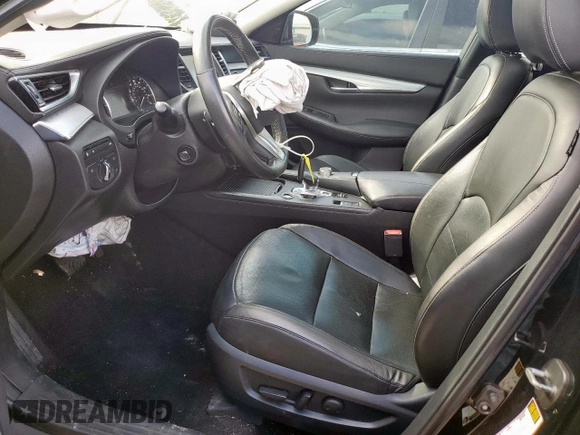 2019 Infiniti QX50 Essential with VIN 3PCAJ5M34KF124523, listed as a Copart auction lot 59371505 with 59,457 mi miles and Salvage title. Bid and sale history available at DreamBid. Image 7.