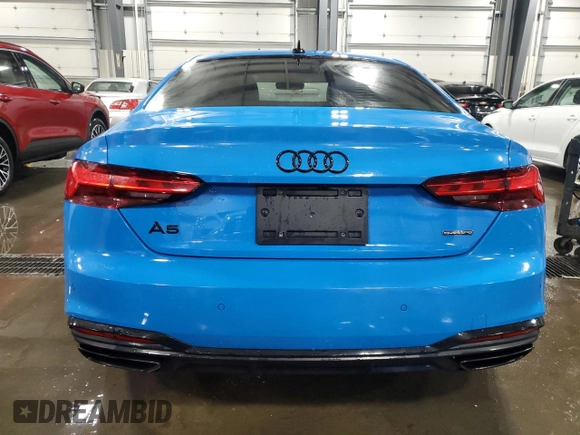 2022 Audi A5 S line Premium Plus z VIN WAUTAAF55NA018589, wystawiony jako Copart lot #85519824 z przebiegiem 29 752 mil mil oraz Szkoda całkowita • Salvage title. Historia ofert i sprzedaży dostępna na DreamBid. Obrazek 6.