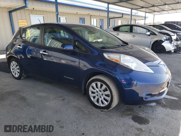 2016 Nissan LEAF S with VIN 1N4BZ0CPXGC315085, listed as a Copart auction lot 61111805 with 65,201 mi miles and Salvage title. Bid and sale history available at DreamBid. Image 4.