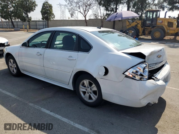 2012 Chevrolet Impala LS Fleet with VIN 2G1WF5E34C1126565, listed as a Copart auction lot 60233495 with 154,528 mi miles and Salvage title. Bid and sale history available at DreamBid. Image 2.