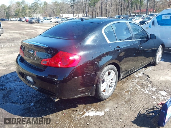 2013 Infiniti G37 Sedan Journey with VIN JN1CV6AP2DM723931, listed as a IAAI auction lot 41741884 with 112,082 mi miles. Bid and sale history available at carsss.com. Image 4.