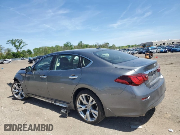 2017 Infiniti Q70 3.7 with VIN JN1BY1PR5HM210645, listed as a Copart auction lot 56575155 with 57,580 mi miles and Salvage title. Bid and sale history available at DreamBid. Image 2.