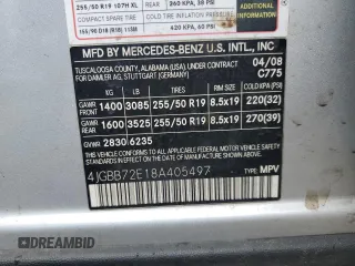 2008 Mercedes-Benz M 550 с VIN 4JGBB72E18A405497, выставлен на аукционе Copart как лот 50328955 с пробегом 248 384 миль миль и Чистый • Clean title. История ставок и продаж доступна на DreamBid. Изображение 13.