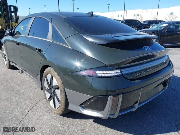 2023 Hyundai IONIQ 6 SE with VIN KMHM24AAXPA028284, listed as a IAAI auction lot 41468996 with 1 mi miles. Bid and sale history available at carsss.com. Image 3.