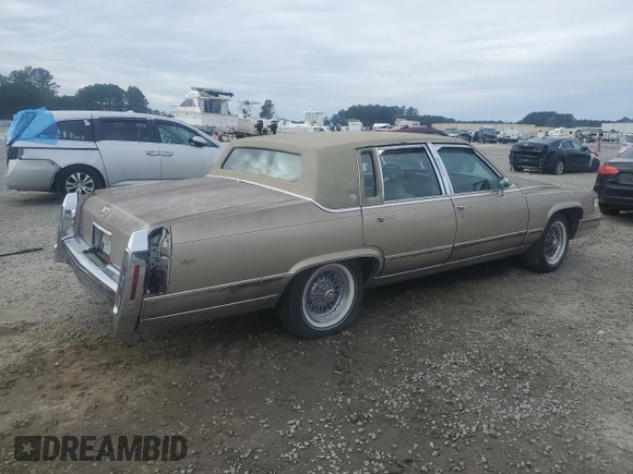 1990 Cadillac Brougham с VIN 1G6DW54Y1LR710024, выставлен на аукционе Copart как лот 88406975 с пробегом 183 170 миль миль и Чистый • Clean title. История ставок и продаж доступна на DreamBid. Изображение 3.