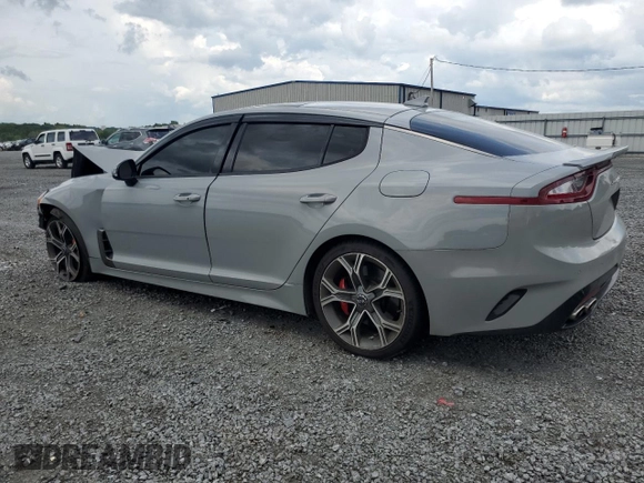 2021 Kia Stinger GT2 with VIN KNAE55LC5M6096640, listed as a Copart auction lot 66076814 with 63,852 mi miles and Salvage Title. Bid and sale history available at carsss.com. Image 2.