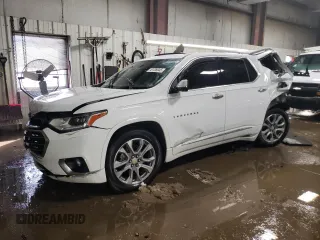 2021 Chevrolet Traverse Premier with VIN 1GNEVKKWXMJ162245, listed as a Copart auction lot 49706945 with 117,580 mi miles and Non Repairable. Bid and sale history available at carsss.com. Image 1.