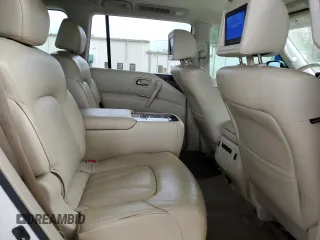 2012 Infiniti QX56 7-passenger with VIN JN8AZ2NE5C9017245, listed as a Copart auction lot 79654654 with 153,294 mi miles and Salvage Title. Bid and sale history available at carsss.com. Image 12.