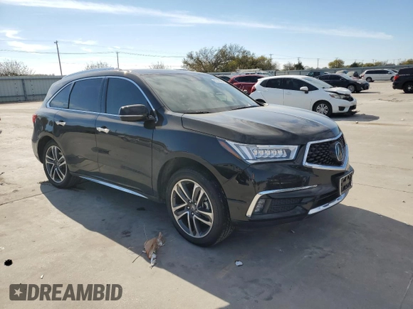 2017 Acura MDX w/Advance Pkg with VIN 5FRYD4H82HB009125, listed as a Copart auction lot 82146864 with 47,021 mi miles and Salvage Title. Bid and sale history available at carsss.com. Image 4.