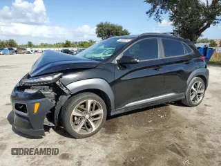 2021 Hyundai Kona Ultimate with VIN KM8K53A5XMU728876, listed as a Copart auction lot 78935024 with 36,198 mi miles and Salvage Title. Bid and sale history available at carsss.com. Image 1.