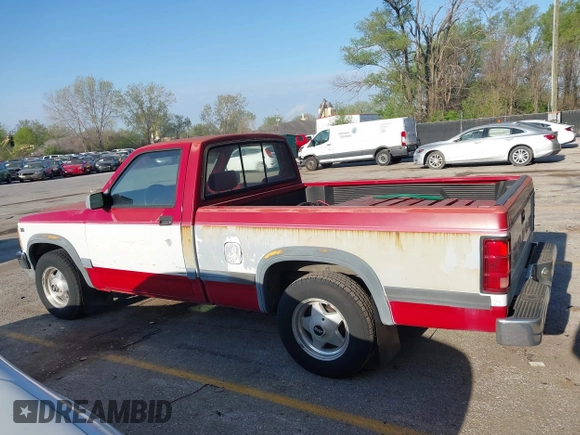 1991 Dodge Dakota "S" with VIN 1B7FL26X4MS257044, listed as a IAAI auction lot 42038980 with 120,127 mi miles. Bid and sale history available at carsss.com. Image 14.