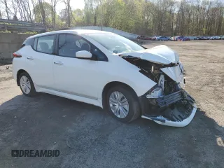 2023 Nissan LEAF S with VIN 1N4AZ1BV6PC553744, listed as a Copart auction lot 53261715 with 26,742 mi miles and Salvage Title. Bid and sale history available at DreamBid. Image 4.