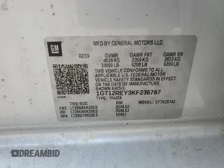 2019 GMC Sierra 2500HD SLT z VIN 1GT12REY3KF236787, wystawiony jako Copart lot #50082485 z przebiegiem Nie podano mil oraz Szkoda całkowita • Salvage title. Historia ofert i sprzedaży dostępna na DreamBid. Obrazek 15.