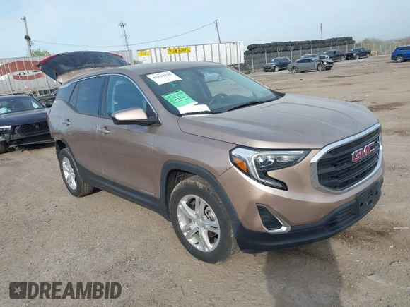 2019 GMC Terrain SLE with VIN 3GKALMEVXKL128523, listed as a IAAI auction lot 42119126 with 82,569 mi miles and . Bid and sale history available at DreamBid. Image 1.