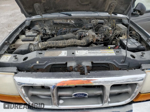 1999 Ford Ranger XL with VIN 1FTZR15V5XPC00431, listed as a Copart auction lot 44642935 with 190,407 mi miles and Salvage Title. Bid and sale history available at carsss.com. Image 12.
