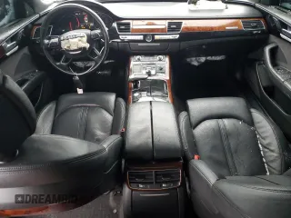 2014 Audi A8 L 3.0T with VIN WAURGAFD1EN002981, listed as a Copart auction lot 87282884 with 106,763 mi miles and Salvage Title. Bid and sale history available at carsss.com. Image 8.