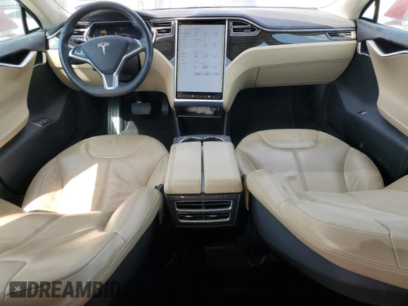 2014 Tesla Model S 60 with VIN 5YJSA1H13EFP30664, listed as a Copart auction lot 53142305 with 113,995 mi miles and Salvage Title. Bid and sale history available at DreamBid. Image 8.
