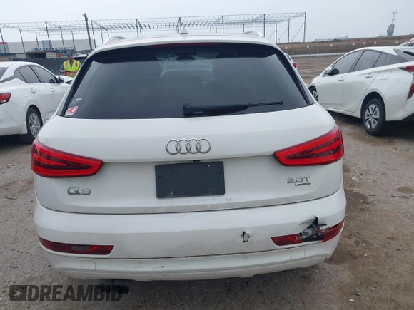 2015 Audi Q3 Premium Plus with VIN WA1EFCFS2FR008193, listed as a IAAI auction lot 42301074 with 102,878 mi miles and . Bid and sale history available at DreamBid. Image 16.