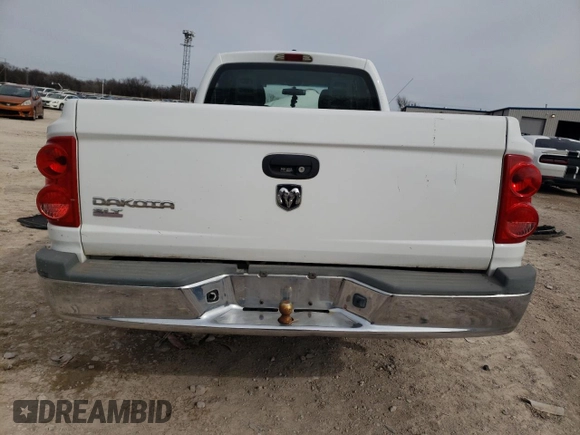 2006 Dodge Dakota SLT with VIN 1D7HE42K86S607616, listed as a Copart auction lot 45513205 with 181,107 mi miles and Salvage Title. Bid and sale history available at carsss.com. Image 6.